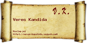 Veres Kandida névjegykártya